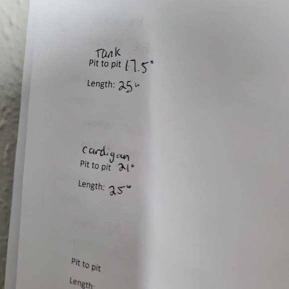 Exclusively Misook TwinSet Open Cardigan Tank Shell Knit red Black sz Small - Picture 7 of 9